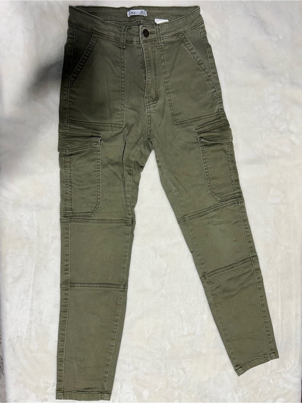 Olive Green Cargo Utility Pants